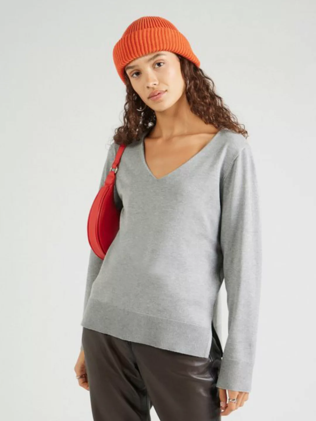 Vero Moda Strickpullover Strickpullover loose fit V-Ausschnitt Langarm 7906 günstig online kaufen