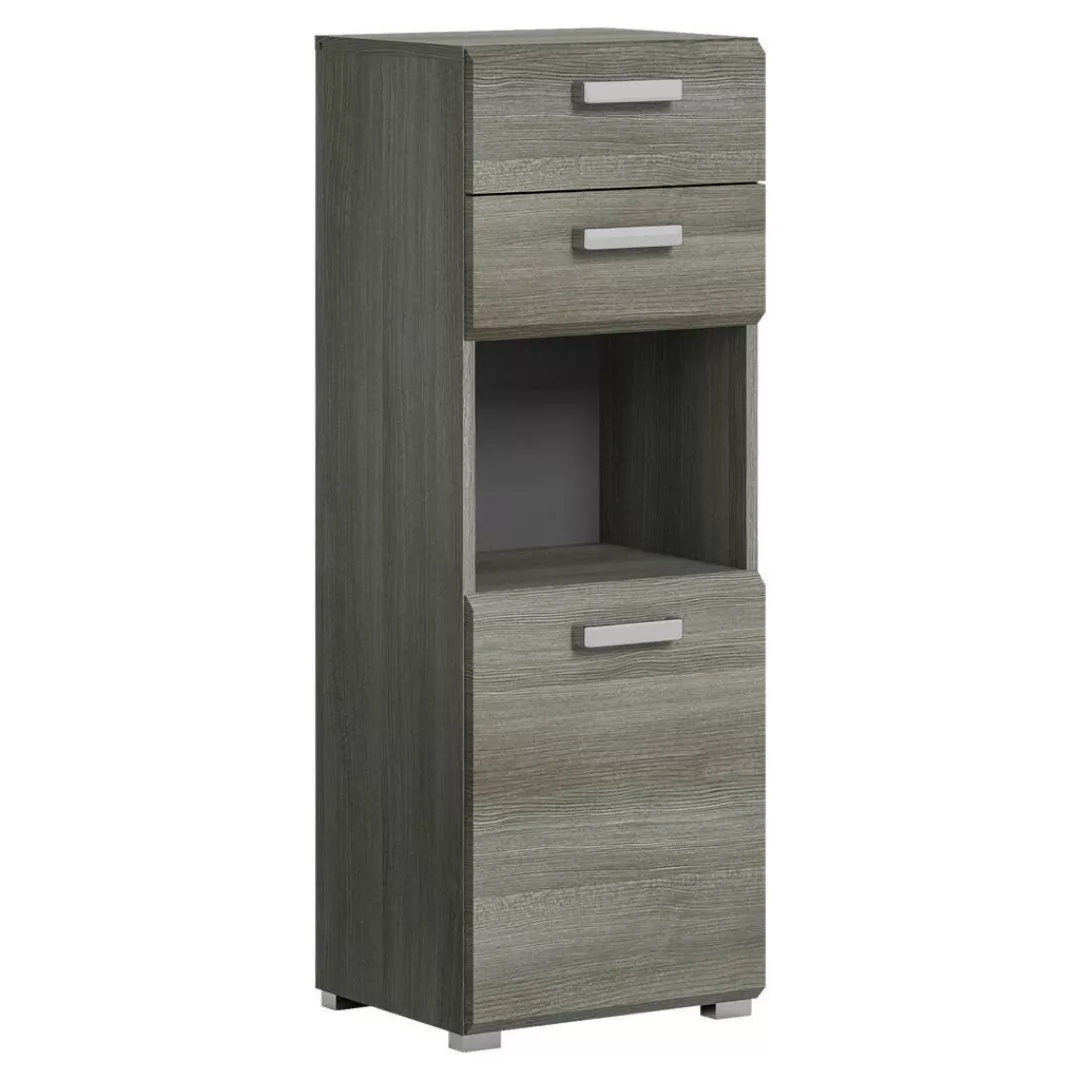 xonox.home Hochschrank in Rauchsilber - 40x109x33cm (BxHxT) günstig online kaufen