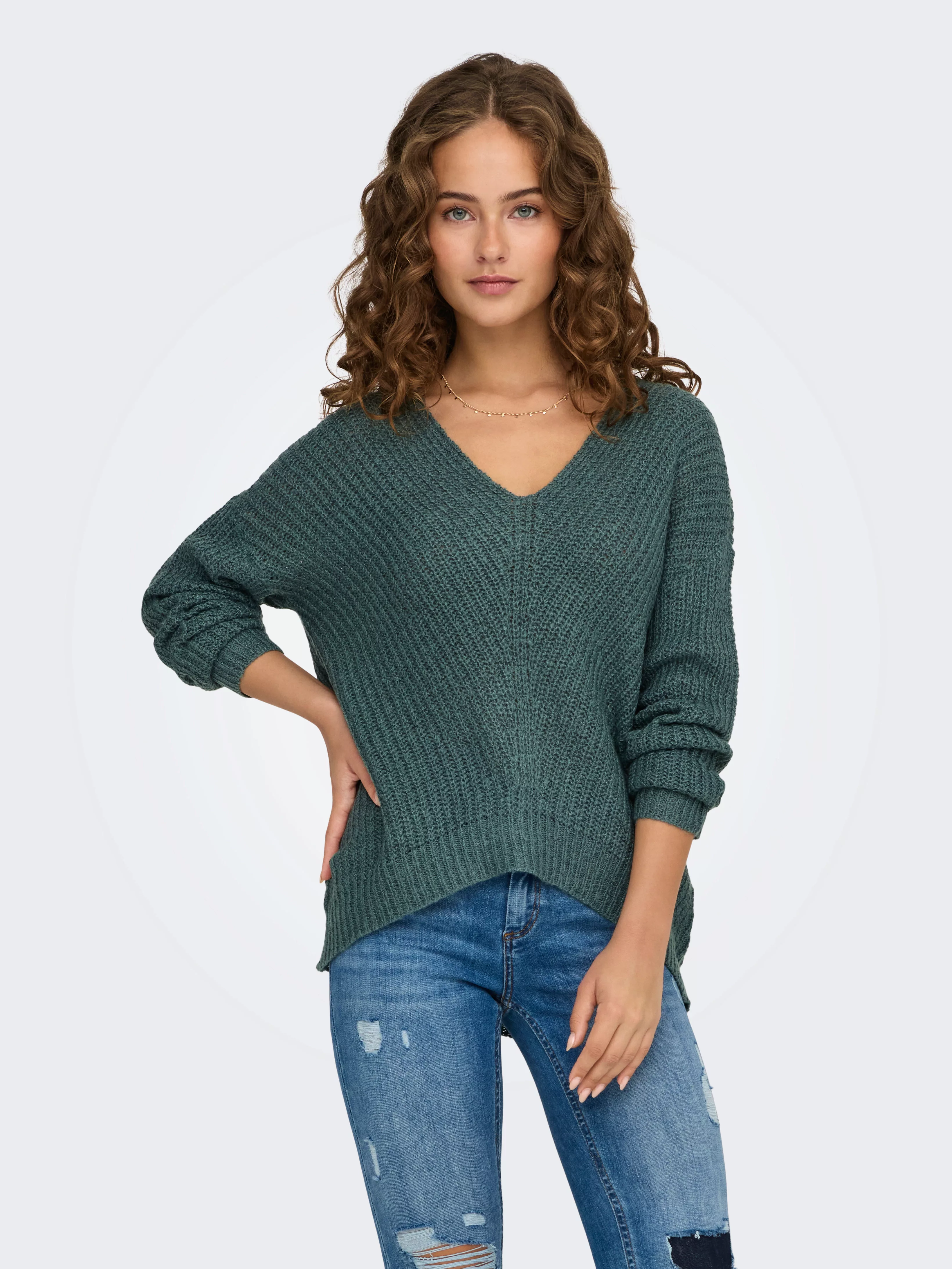 JACQUELINE de YONG Strickpullover Strickpullover Strick Knitted Sweater Pul günstig online kaufen