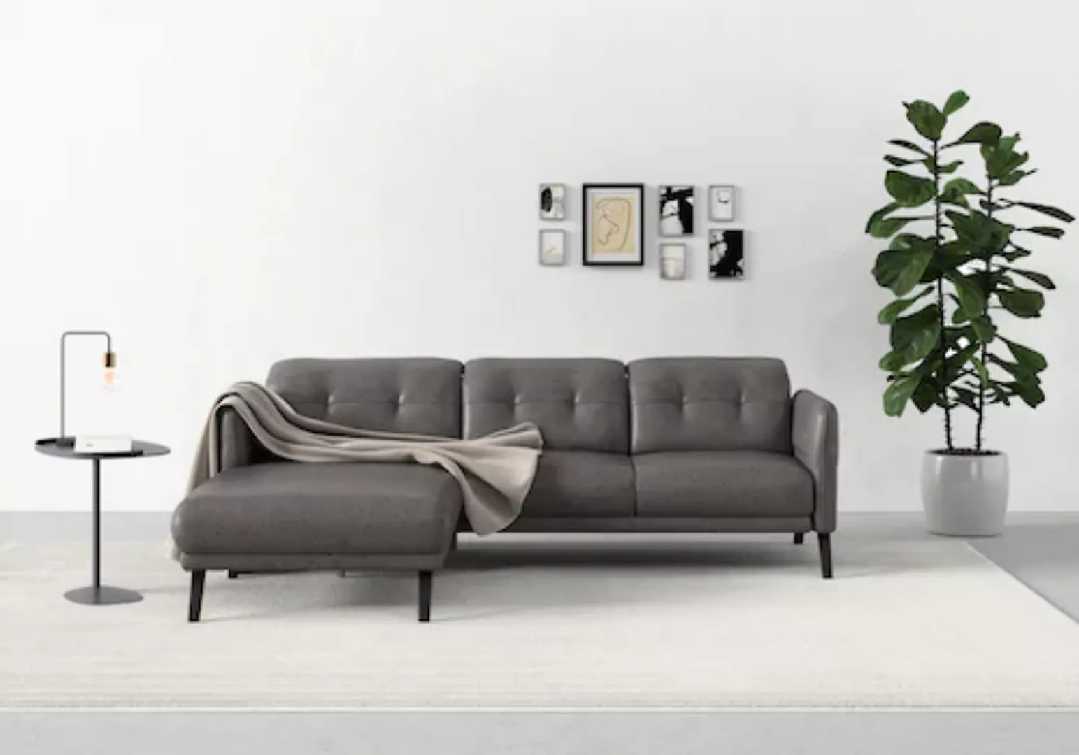 sit&more Ecksofa "Scandia L-Form", Wahlweise mit Kopfteilverstellung und Ar günstig online kaufen