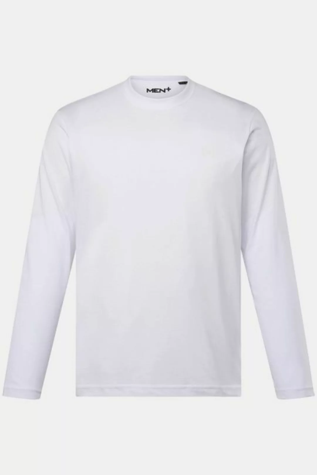 Men Plus T-Shirt Men+ Langarmshirt Basic Rundhals bis 8 XL günstig online kaufen