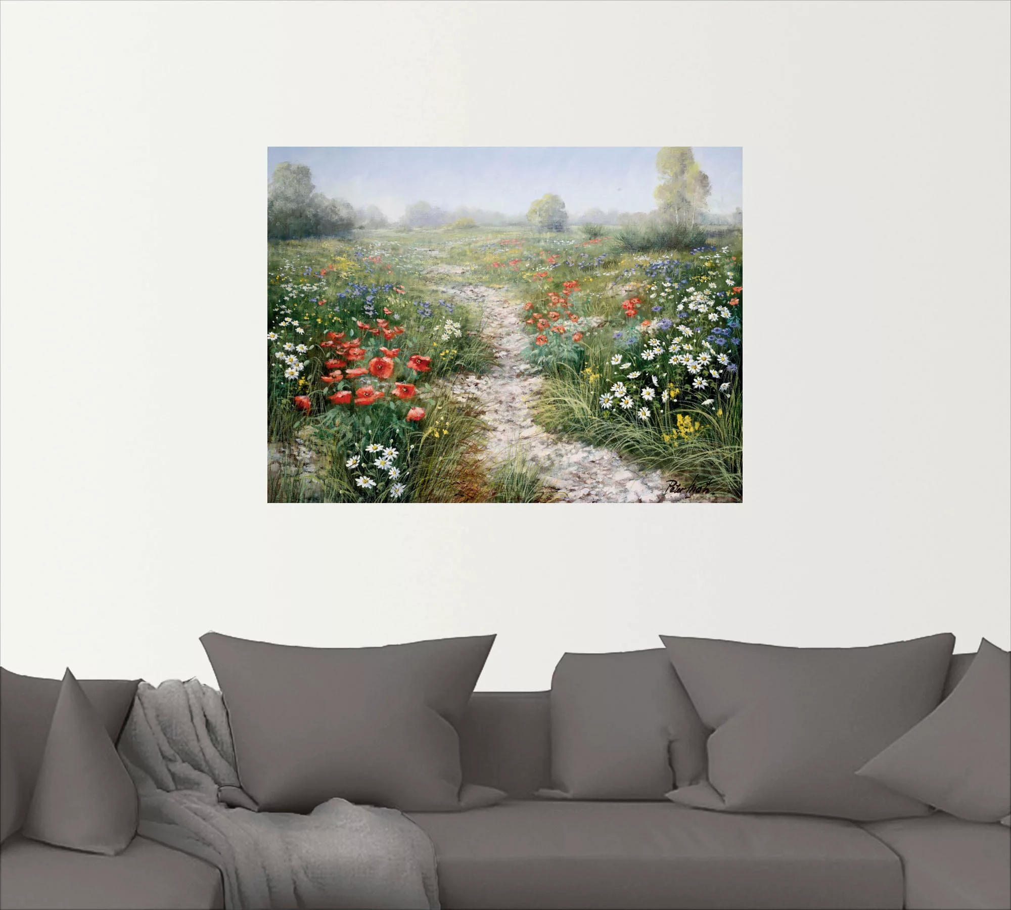 Artland Wandbild "Dichte der Natur", Blumenwiese, (1 St.), als Leinwandbild günstig online kaufen