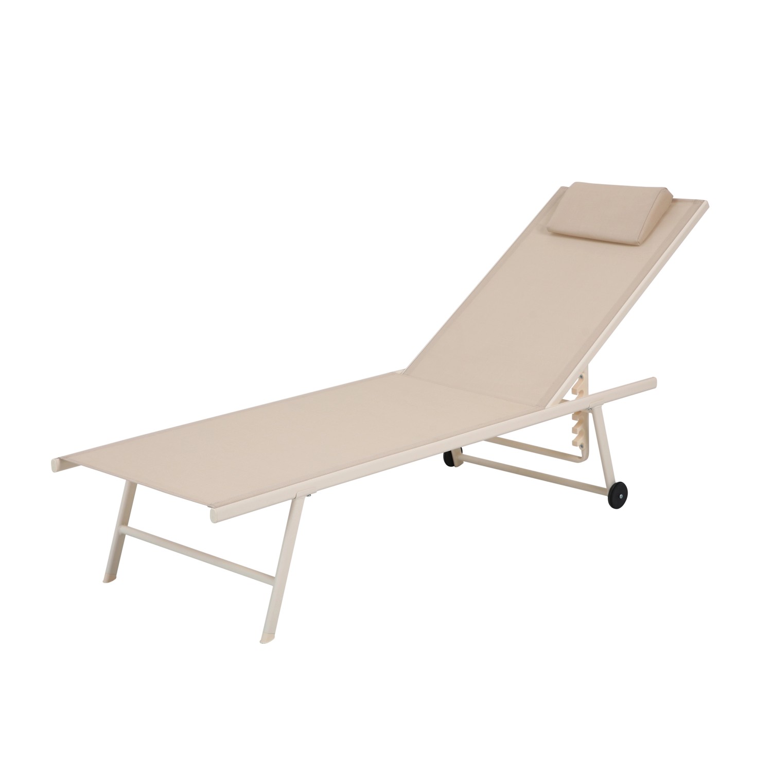 Best Freizeitmöbel Sonnenliege Travis 185 cm x 55 cm x 97 cm Beige günstig online kaufen