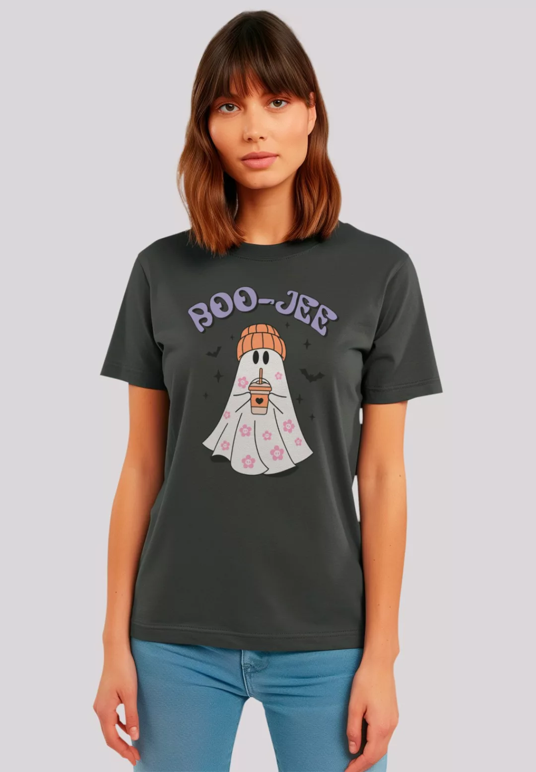 F4NT4STIC T-Shirt "Retro Halloween Boo Jee Coffee", Premium Qualität, Hallo günstig online kaufen