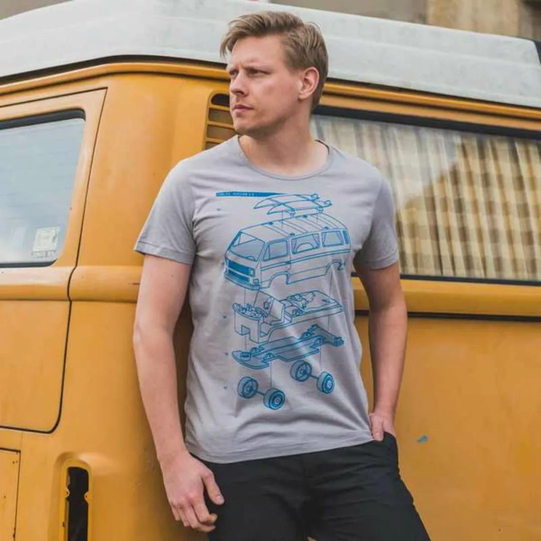Julius Muschalek - Vanlife T3 - Mens Low Carbon Organic Cotton T-shirt günstig online kaufen