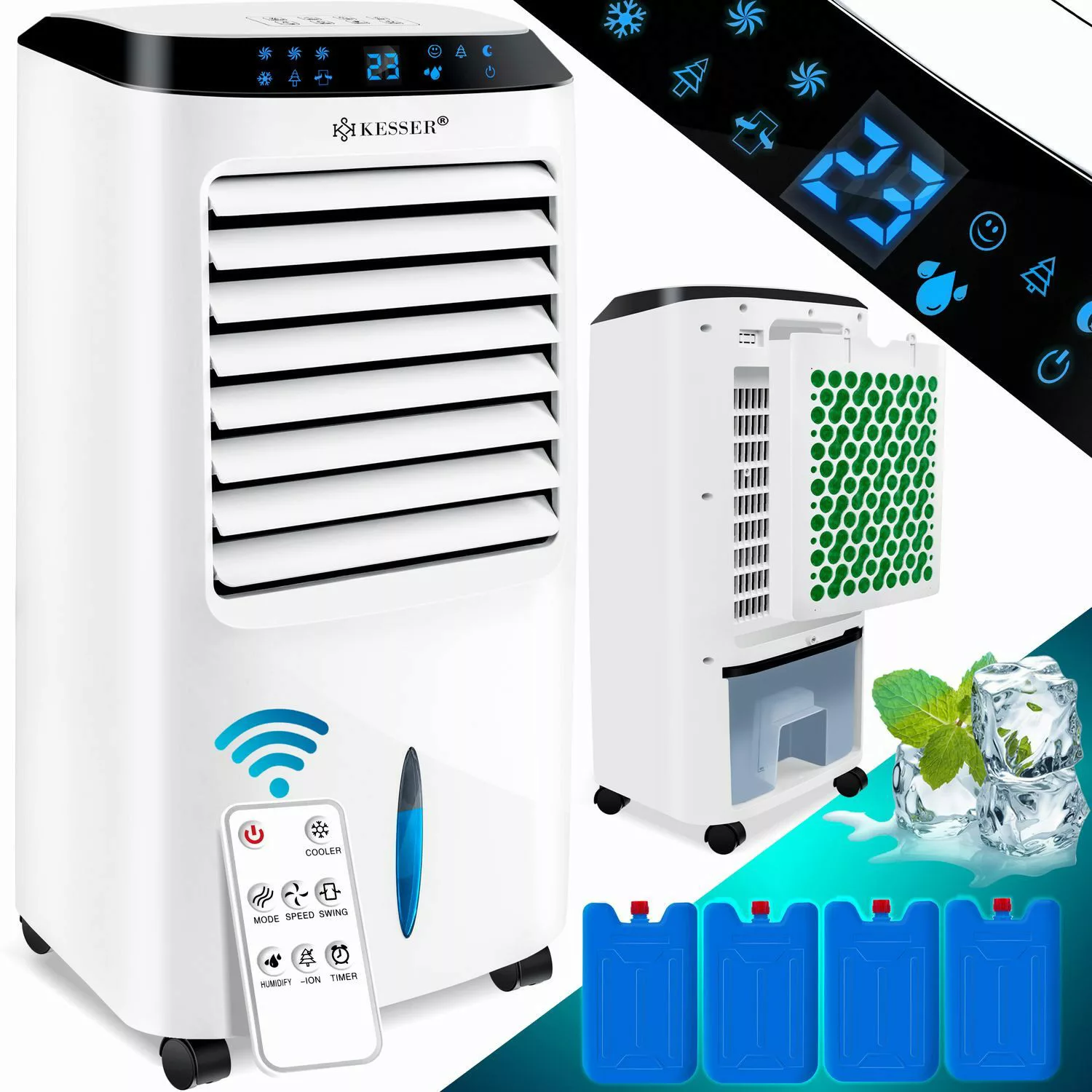 KESSER Turmventilator, 4in1 Mobile Klimaanlage Fernbedienung günstig online kaufen