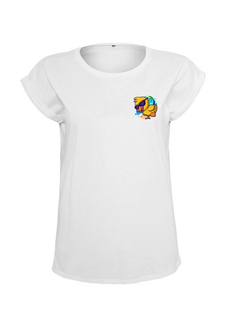 Novux T-Shirt Cute summer duck Damen Tshirt farbe White (1-tlg) aus Baumwol günstig online kaufen