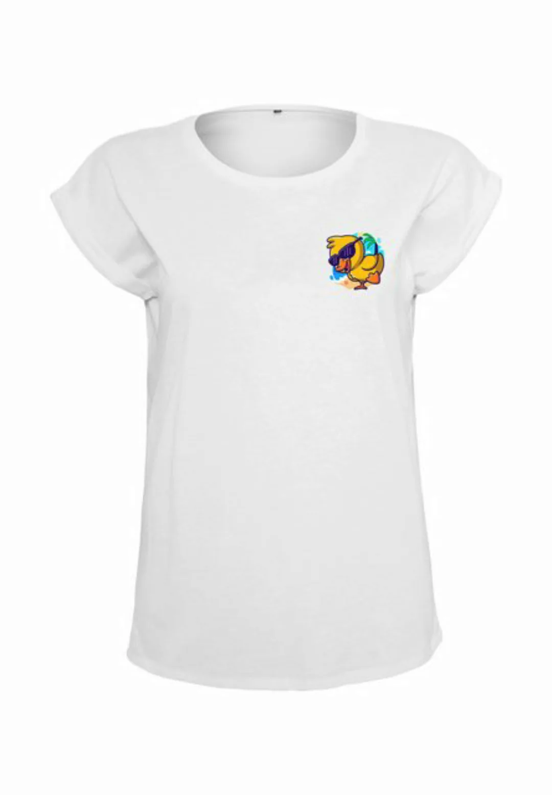 Novux T-Shirt Cute summer duck Damen Tshirt farbe White (1-tlg) aus Baumwol günstig online kaufen