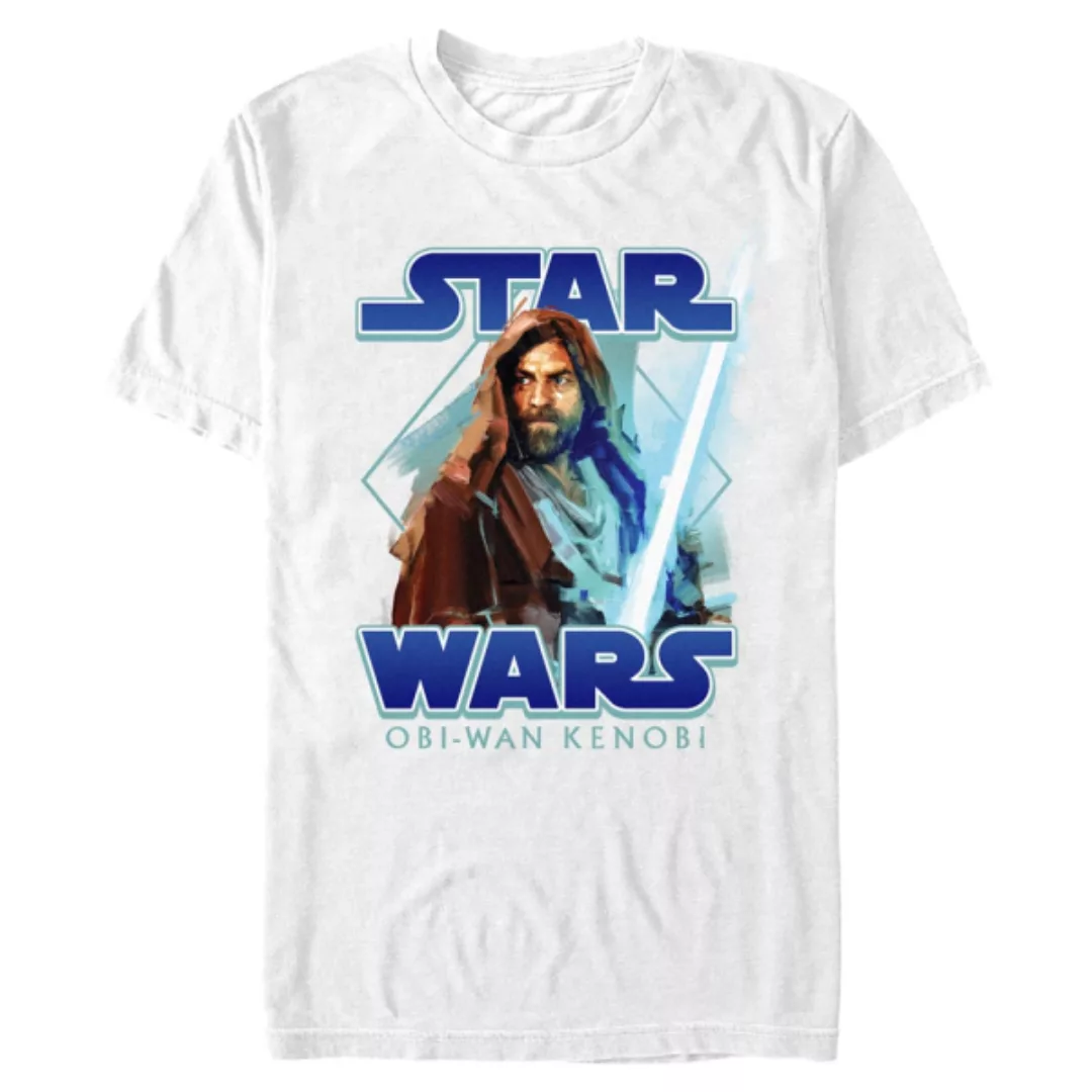 Star Wars - Obi-Wan Kenobi - Obi-Wan Kenobi Painterly with Logo - Männer T- günstig online kaufen