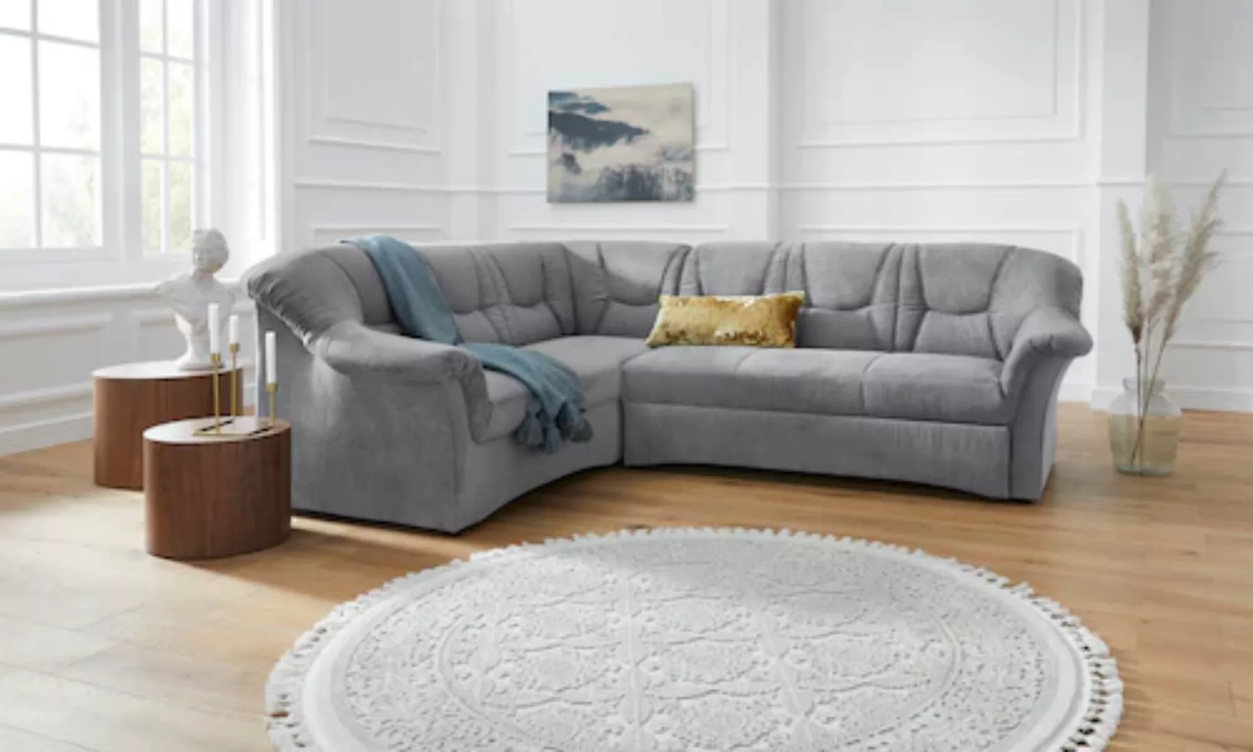 DOMO collection Ecksofa »Sarafina L-Form«, wahlweise mit Bettfunktion, opti günstig online kaufen