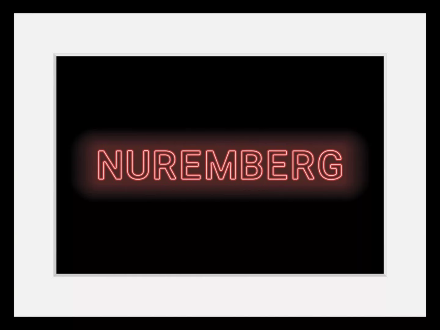 queence Bild »NUREMBERG LIGHTS«, Städte-Schriftzug, (1 St.), HD Premium Pos günstig online kaufen
