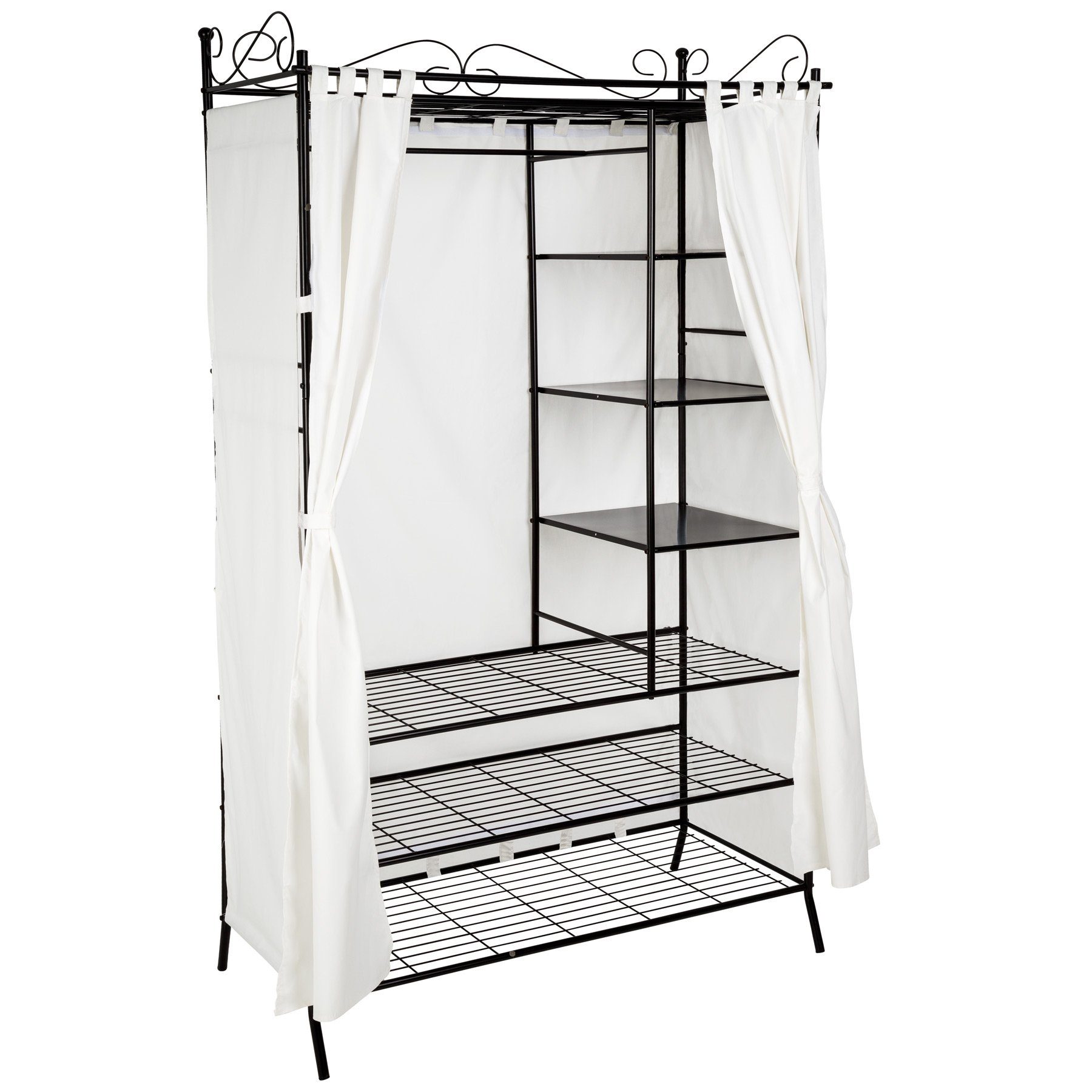 tectake Garderobe Metall-Garderobenschrank, 112 x 207 günstig online kaufen