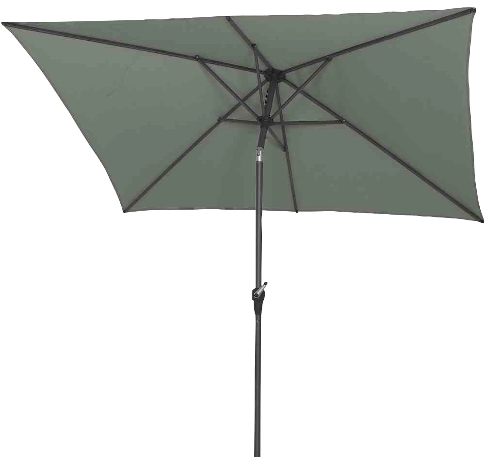 Siena Garden Marktschirm 250 cmx 200 cm Ecru mit Dreh- & Neigungsfunktion günstig online kaufen