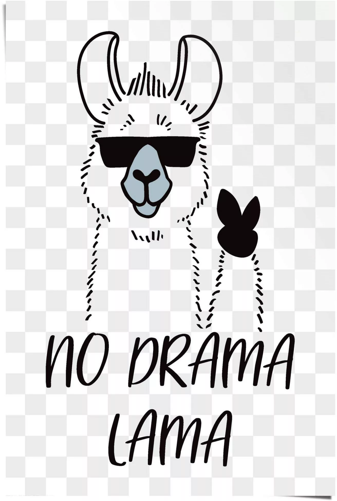 Reinders Poster "No Drama Lama", (1 St.) günstig online kaufen