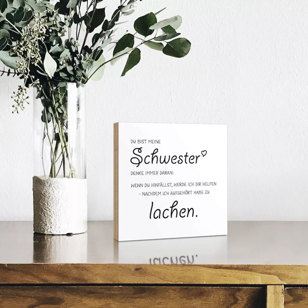 Artland Holzbild »Schwester«, Sprüche & Texte, (1 St.) günstig online kaufen