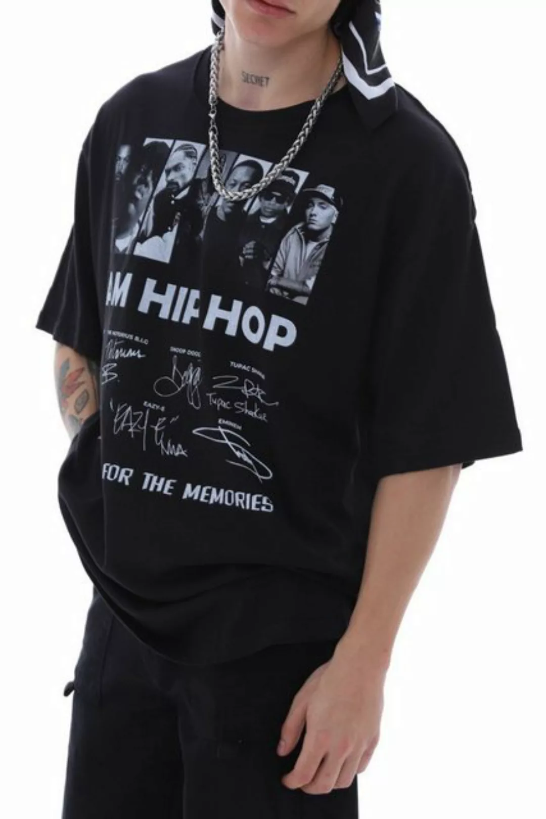 OSSY HOMER T-Shirt “I AM HIP HOP” Oversize T-Shirt – Urban Streetwear günstig online kaufen