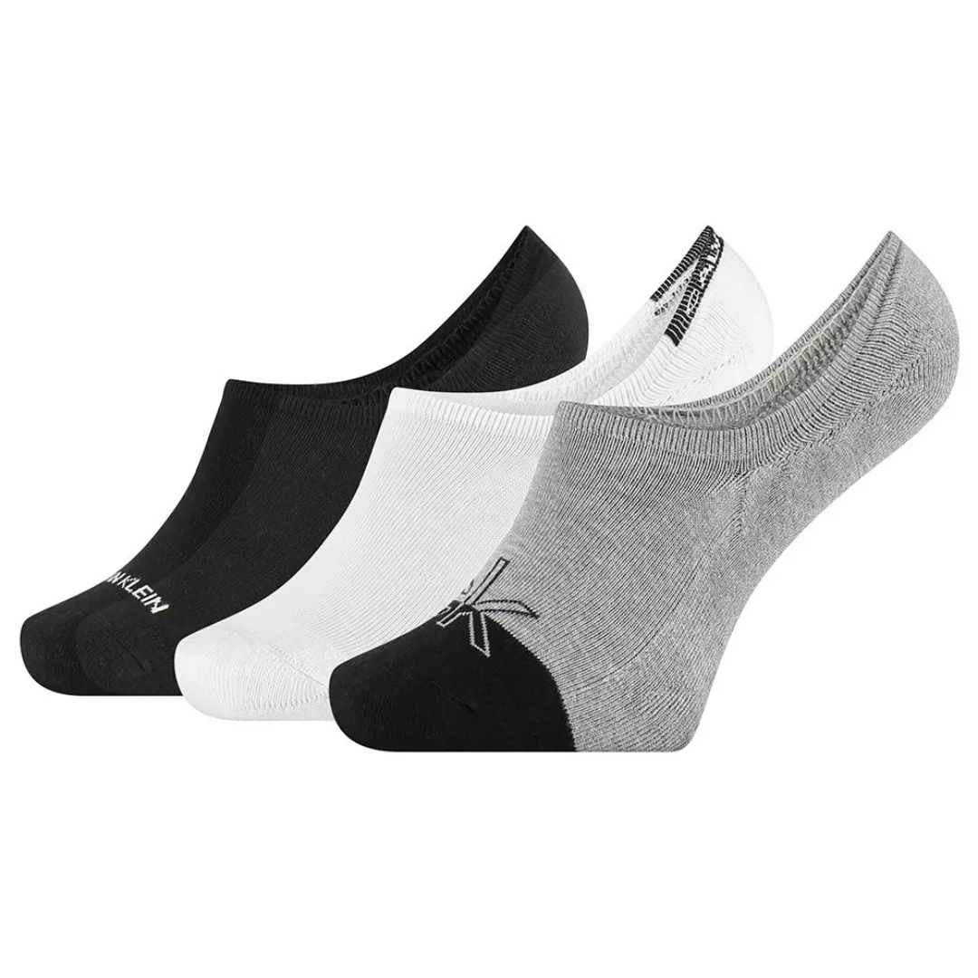Calvin Klein Iconic Logo Liner Steef Socken 3 Paare EU 40-46 Grey Combo günstig online kaufen
