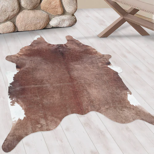 Ayyildiz Teppiche Teppich »ETOSHA 4111«, tierfellförmig, 6 mm Höhe, Pflegel günstig online kaufen
