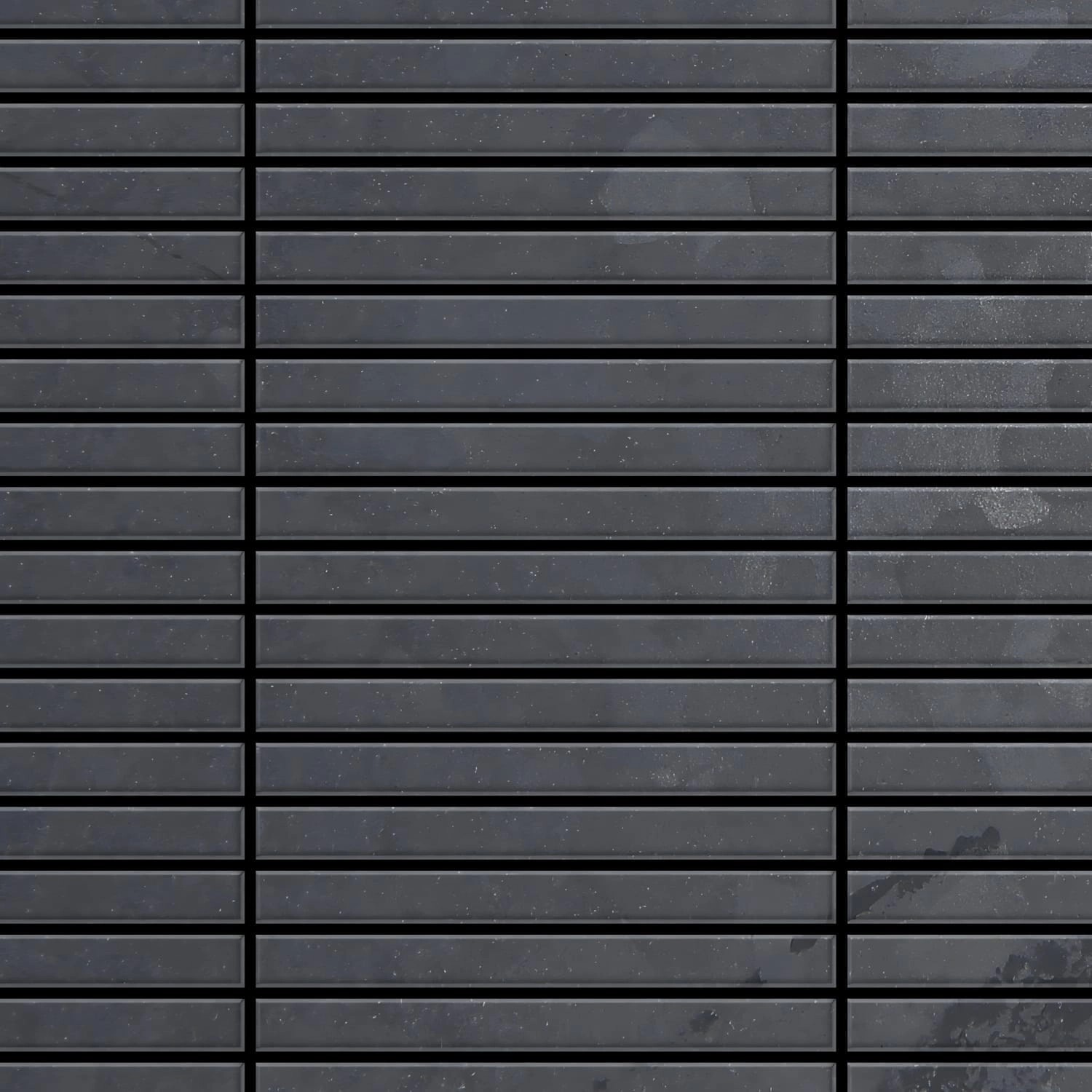 ALLOY Mosaik Fliese Massiv Metall Rohstahl Gewalzt Grau 1,6mm Stark Linear- günstig online kaufen
