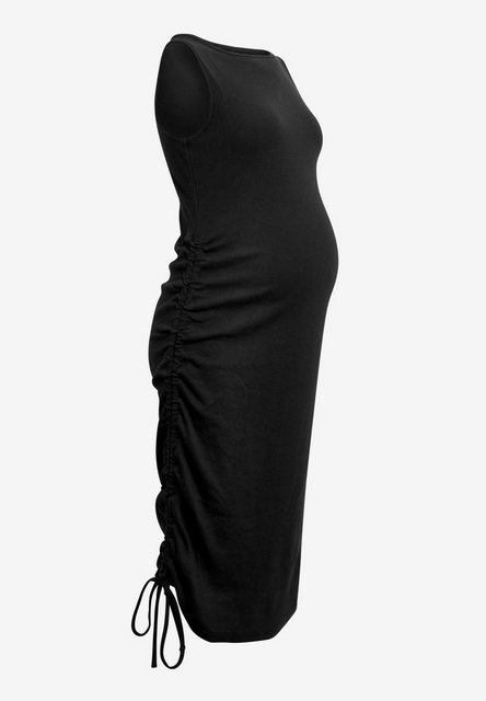 Next Umstandskleid Geripptes Jersey-Bodyconkleid mit geraffter Seite (1-tlg günstig online kaufen