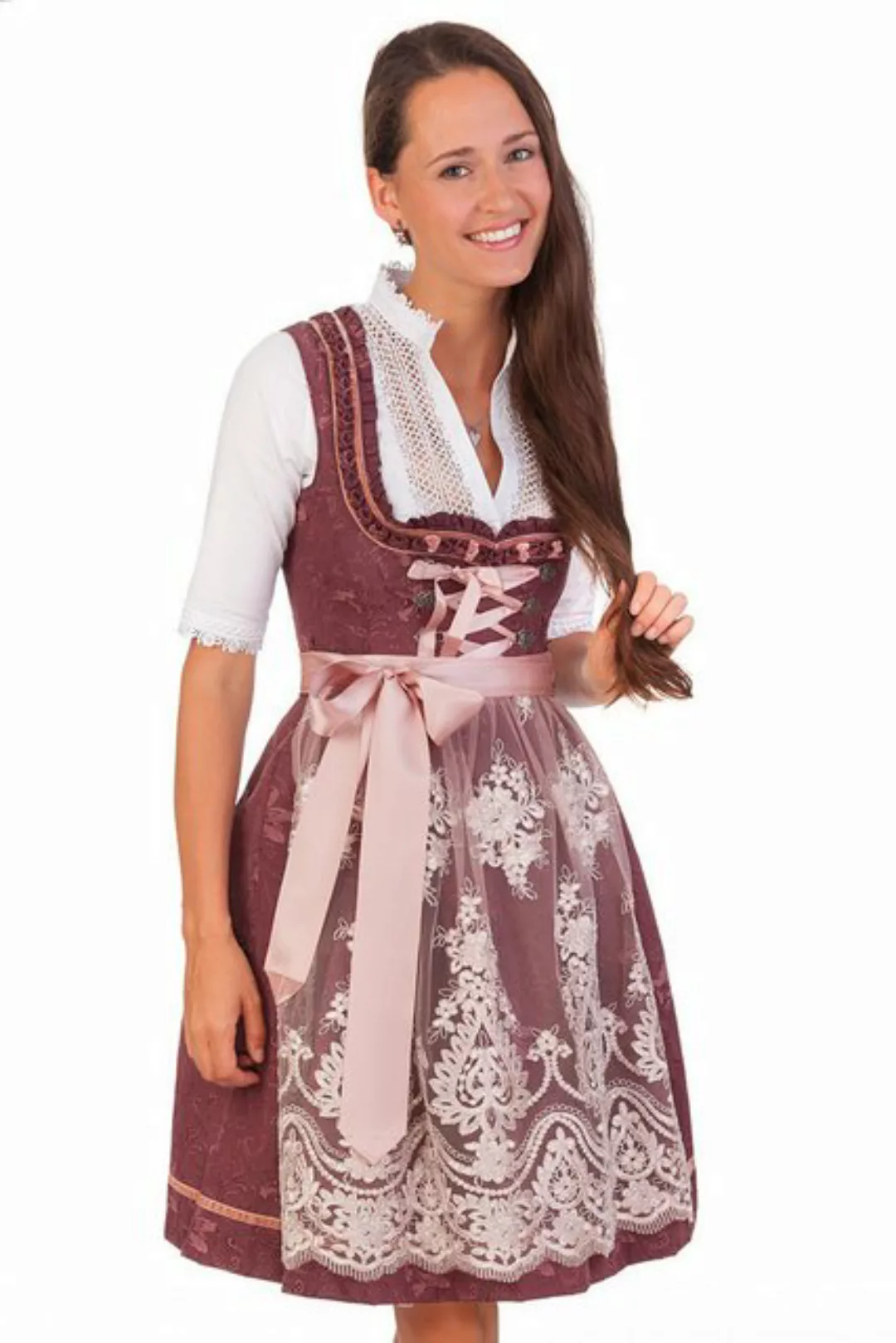 MarJo Dirndl Midi Dirndl 2tlg. - FOMANA - pflaume günstig online kaufen