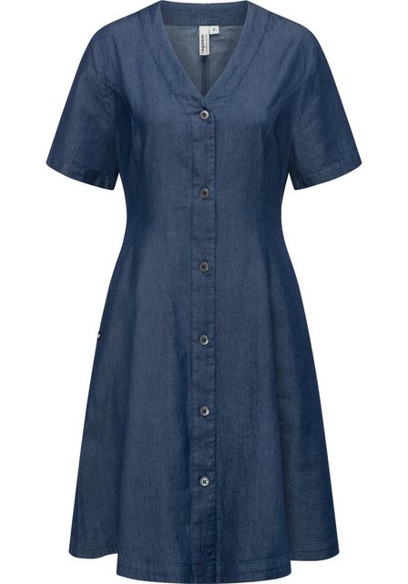 Ragwear Sommerkleid Kveeda Denim Sommerliches Minikleid mit Schleife am Rüc günstig online kaufen