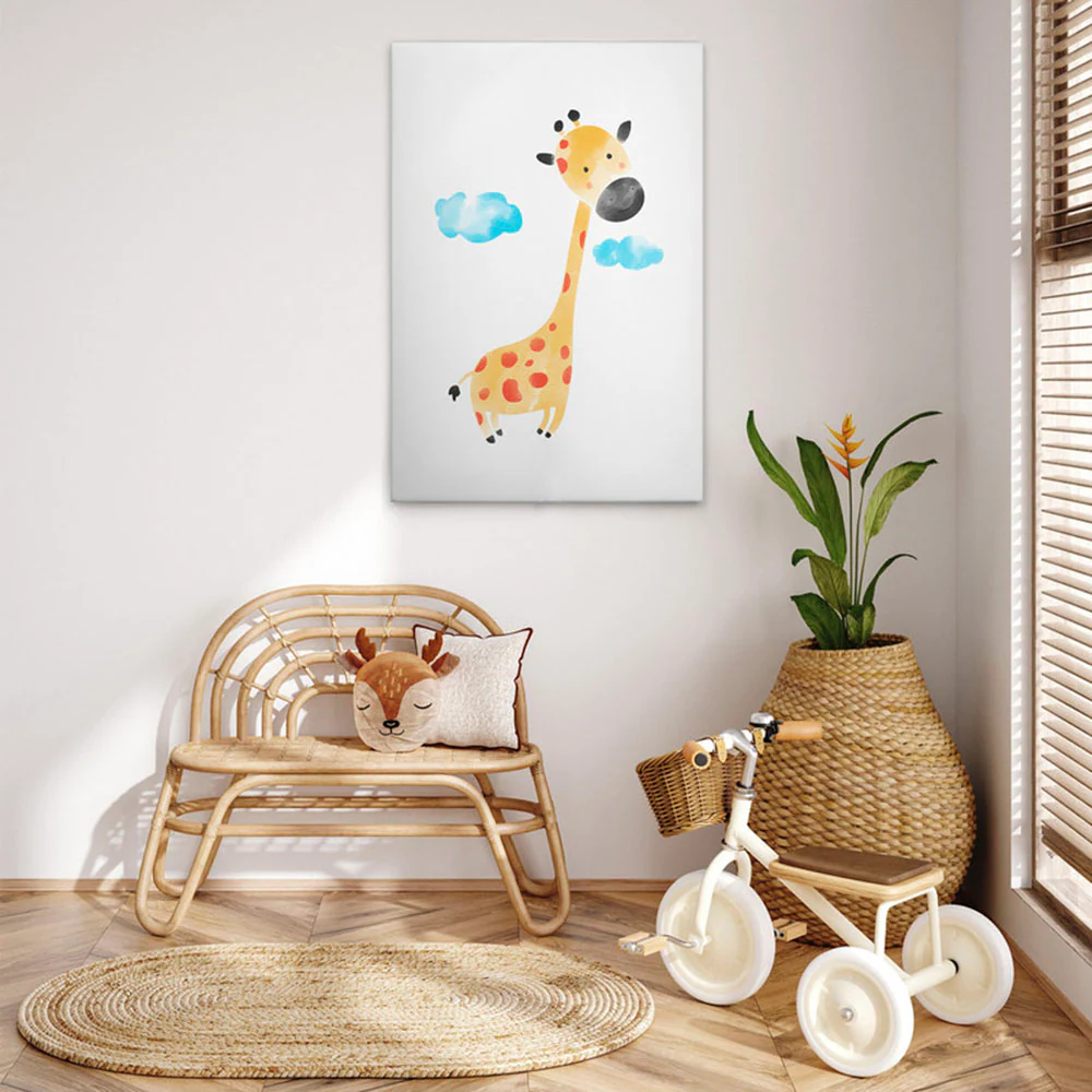 A.S. Création Leinwandbild "Elephant Lion Giraffe 3 - Wandbild Weiß Keilrah günstig online kaufen