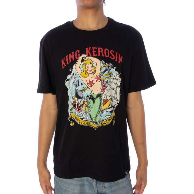 King Kerosin T-Shirt T-Shirt King Kerosin Homeward, G 3XL, F black günstig online kaufen