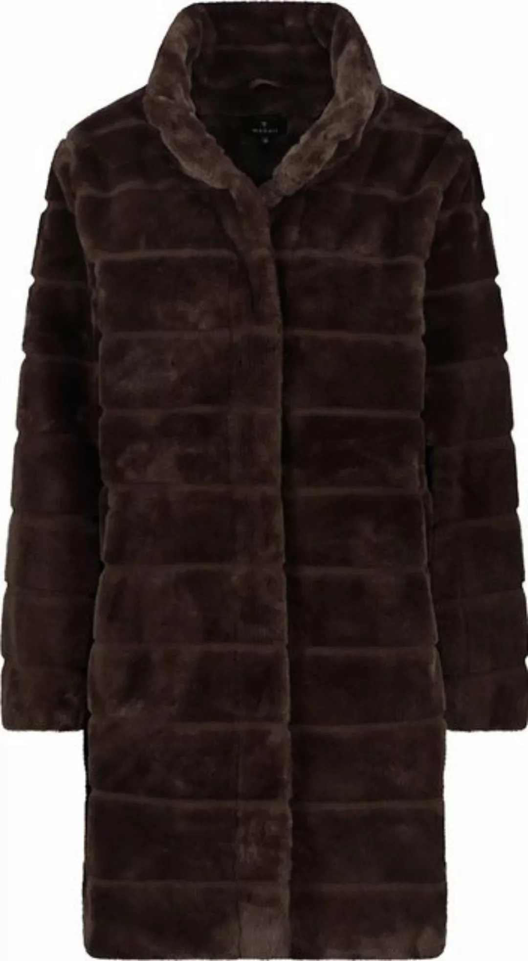 Monari Outdoorjacke Fake-Fur-Mantel espresso günstig online kaufen