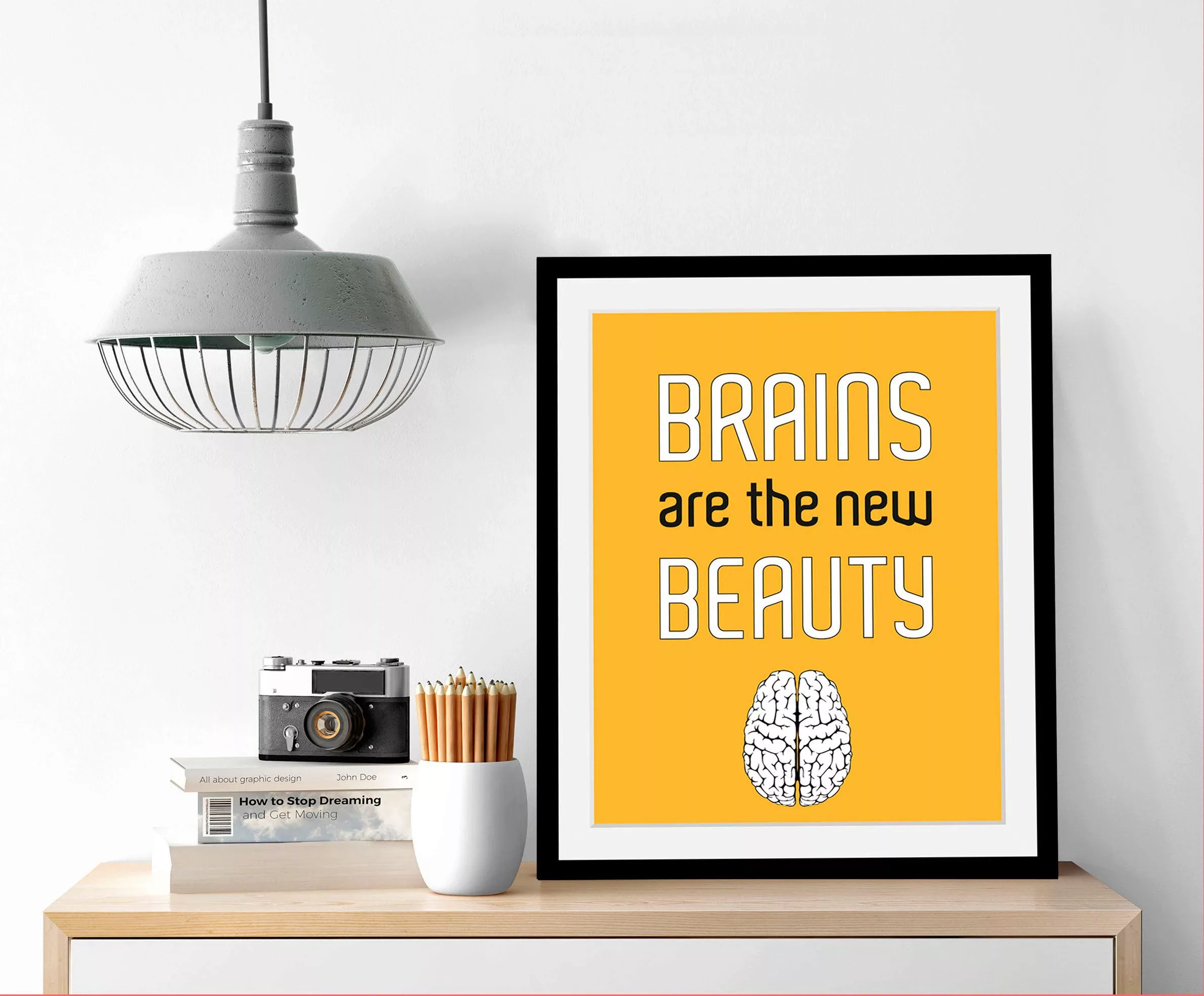 queence Bild "Brains", in 3 Größen, gerahmt günstig online kaufen