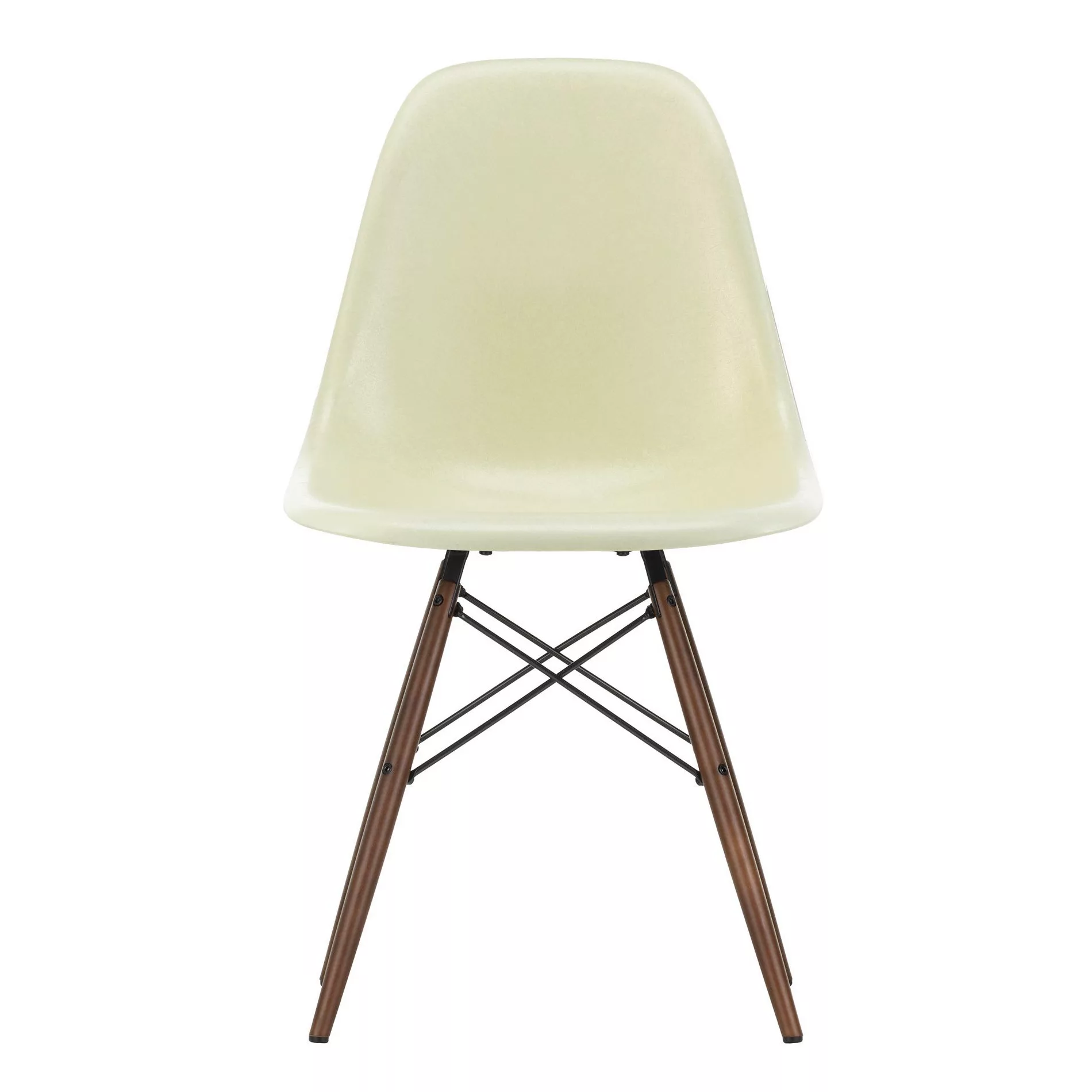 Vitra - Eames Fiberglass Side Chair DSW Ahorn dunkel - Pergament/Sitzschale günstig online kaufen