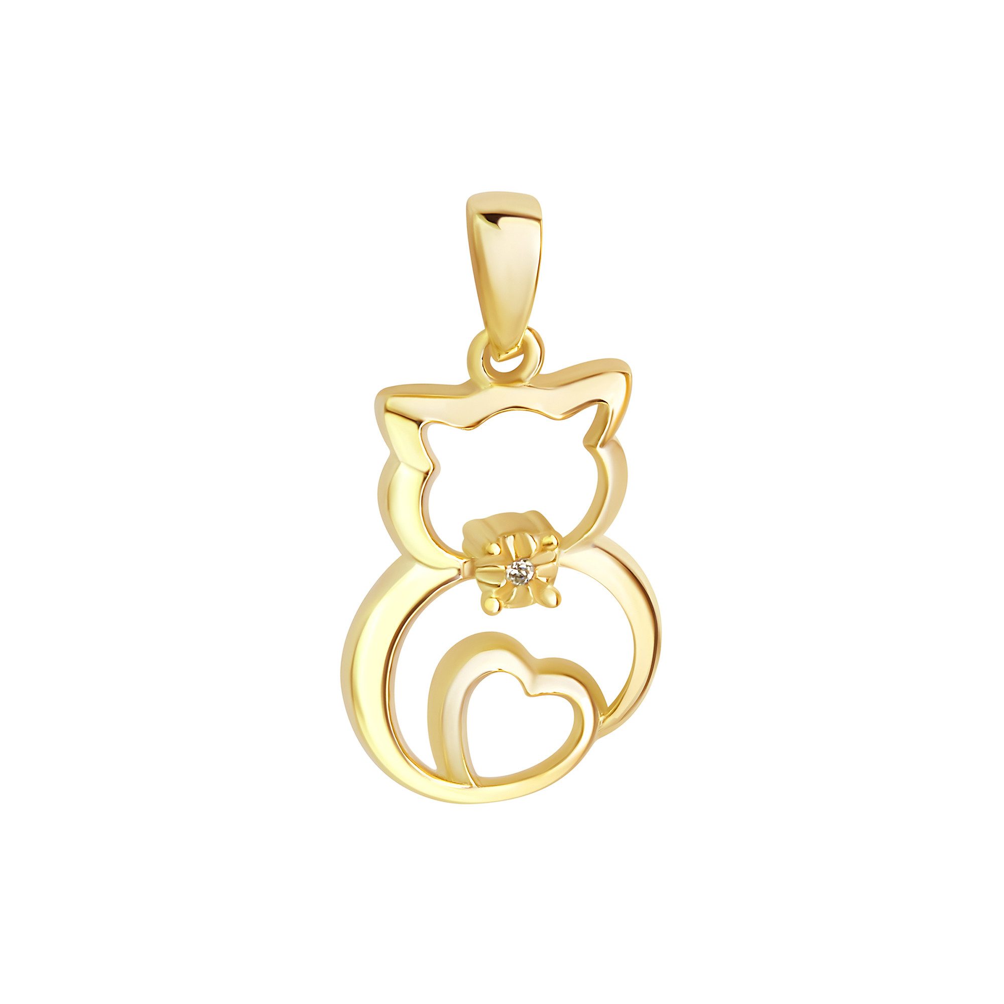 Vivance Kettenanhänger 925/- Sterling Silber vergoldet günstig online kaufen