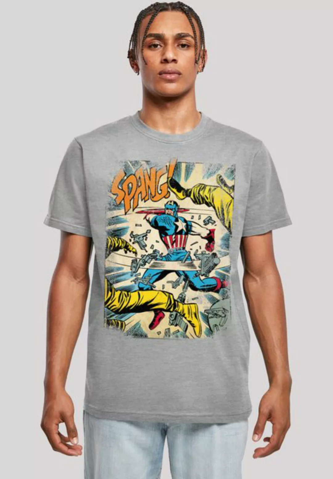 F4NT4STIC T-Shirt Marvel Captain America Spang Print günstig online kaufen