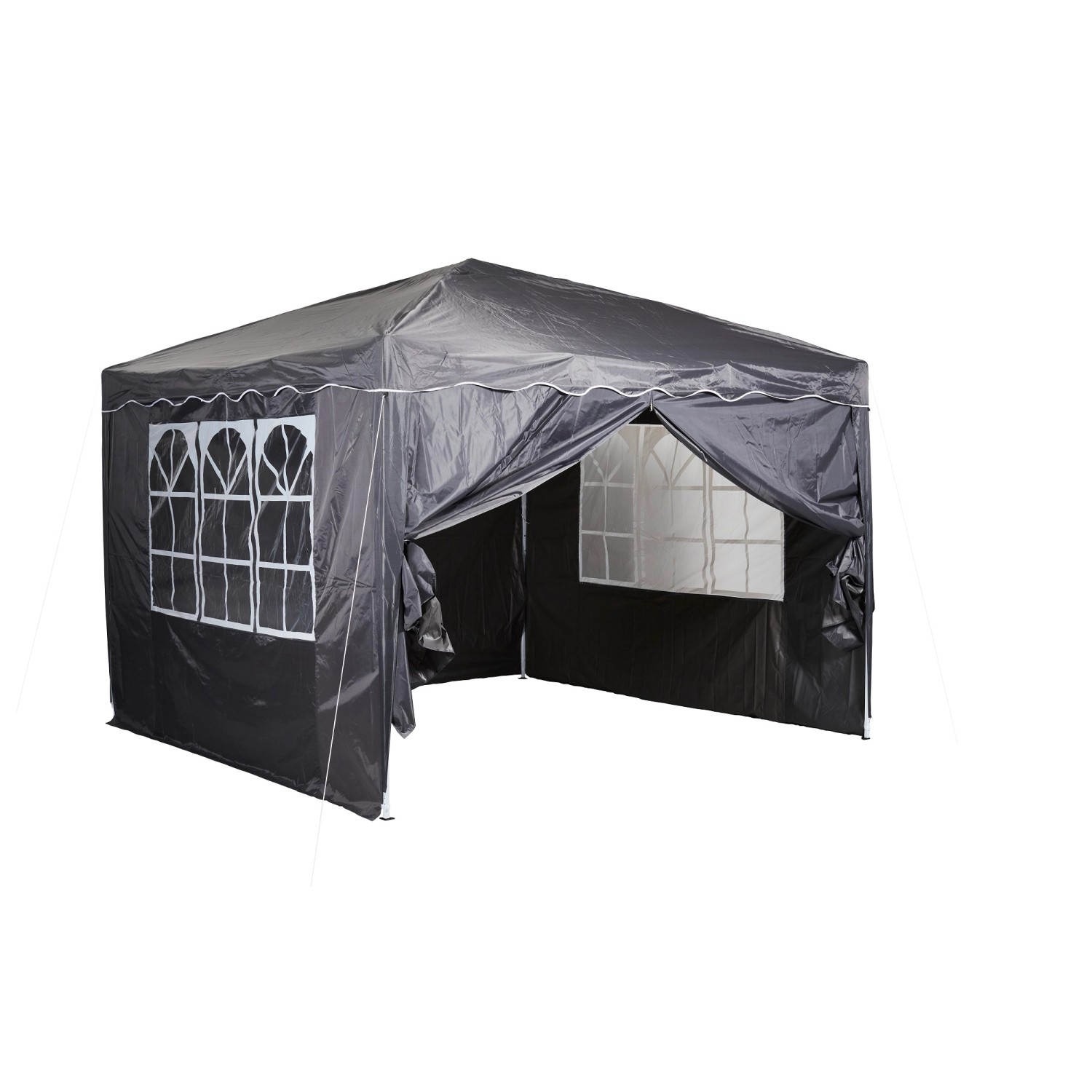 CHILLROI Faltpavillon mit 300 x 300 cm Dachfläche in Anthrazit Wasserdicht günstig online kaufen