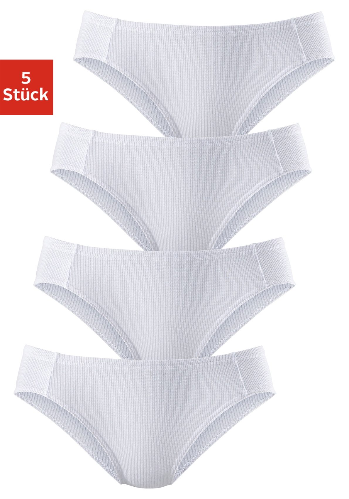 petite fleur Bikinislip, (5er-Pack), aus weicher Pikee-Qualität günstig online kaufen