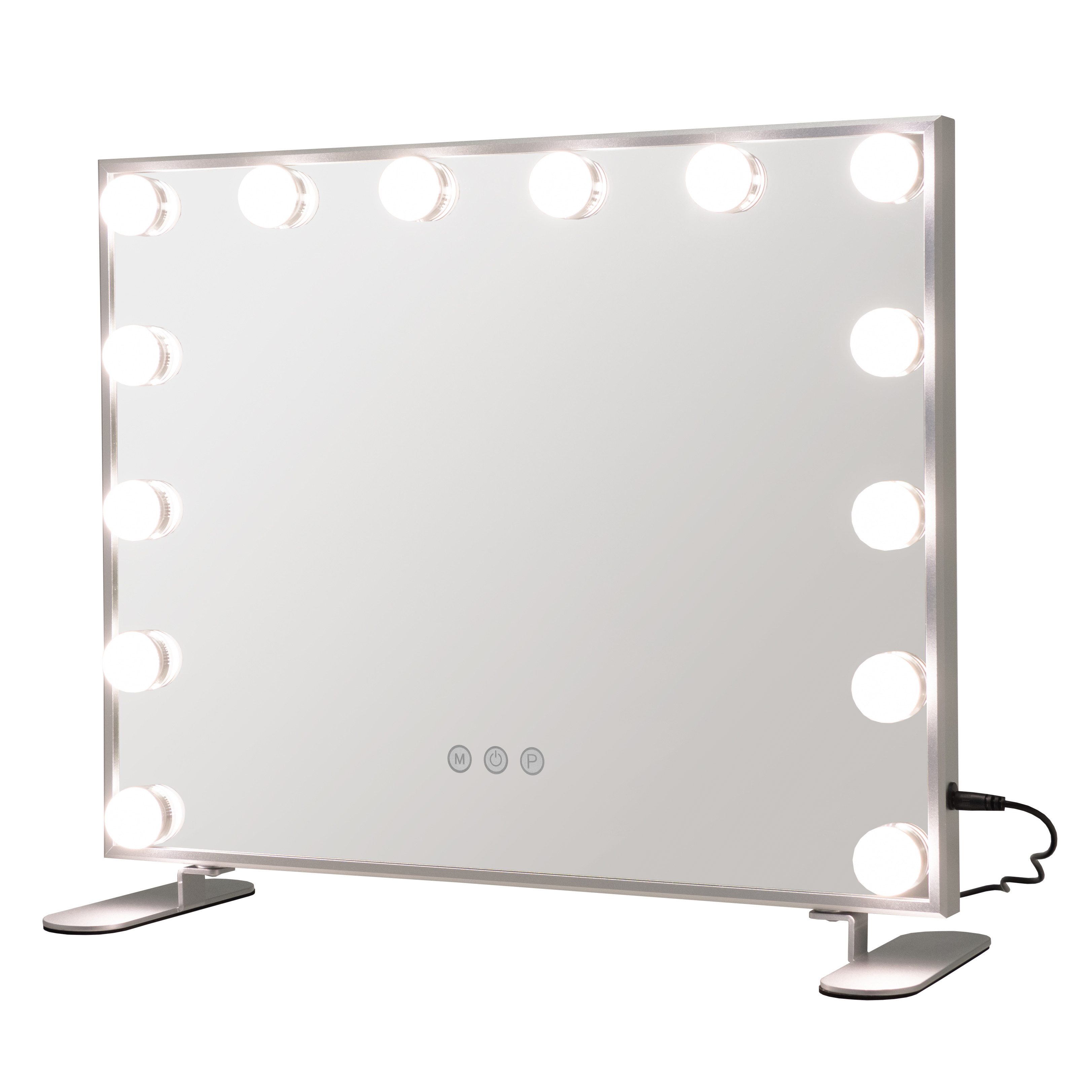 COSTWAY LED-Lichtspiegel, 2-in-1 Tischspiegel & Wandspiegel, günstig online kaufen