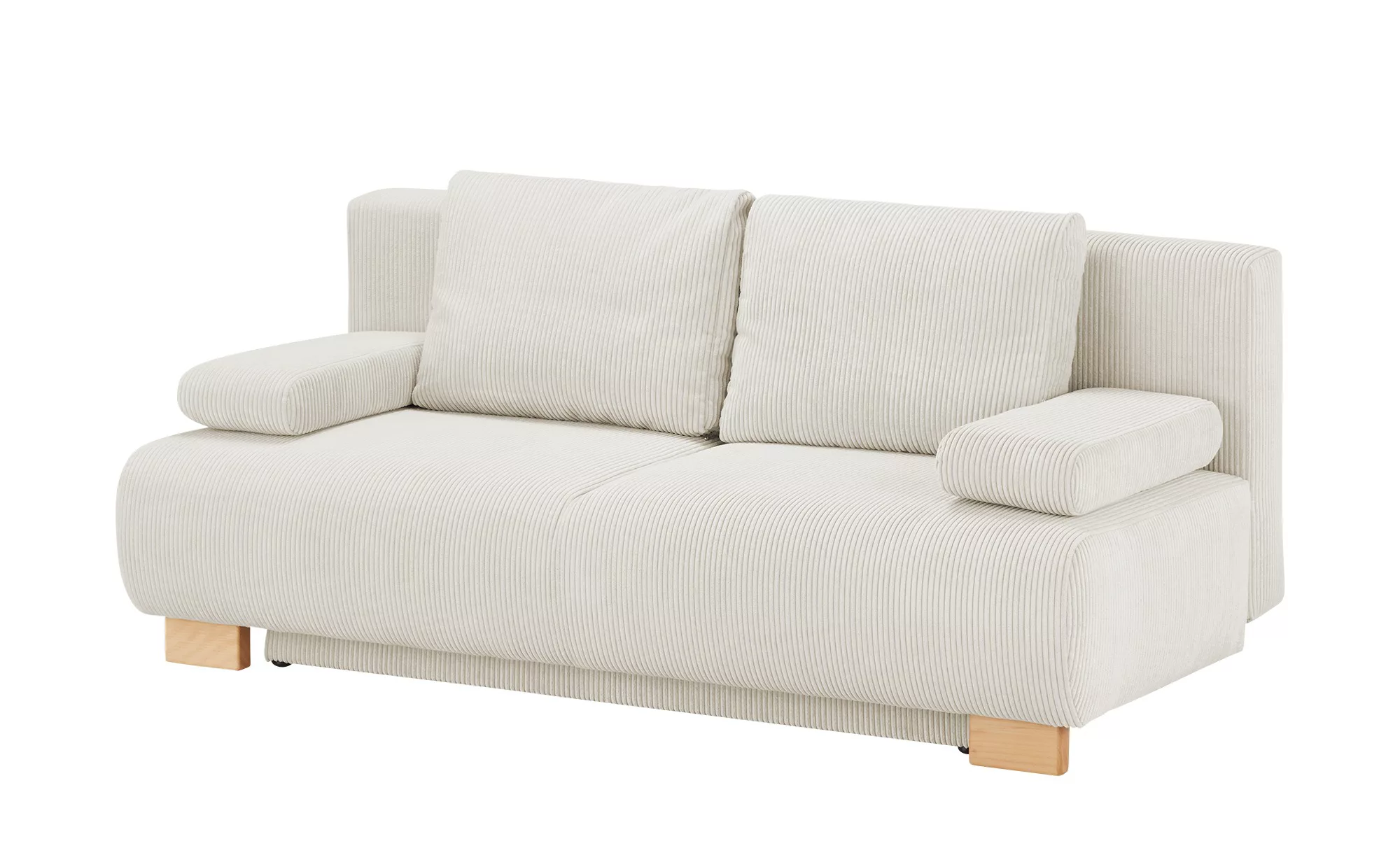 Querschläfer Sofa aus Cord Ralf ¦ creme ¦ Maße (cm): B: 196 H: 89 T: 94.0 P günstig online kaufen