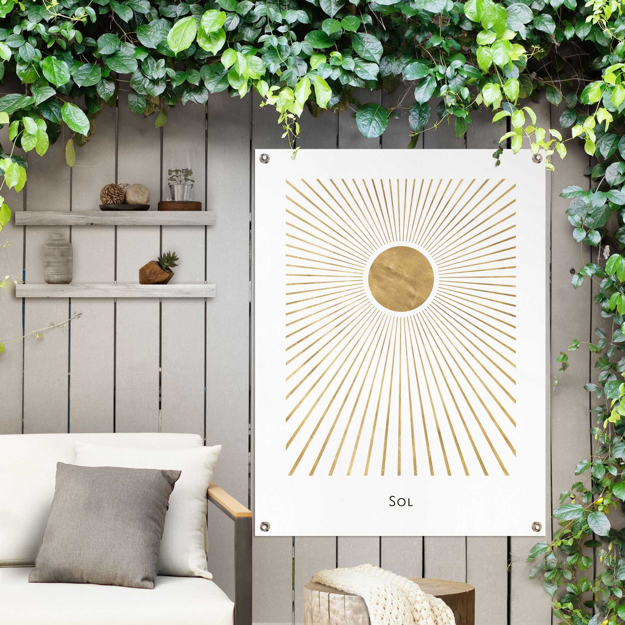 Reinders Poster "Sonne", Outdoor für Garten oder Balkon günstig online kaufen