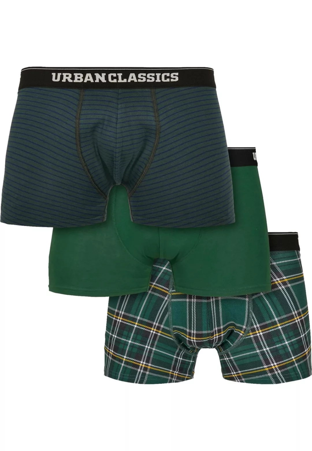 URBAN CLASSICS Boxershorts "Urban Classics Männer Boxer Shorts 3-Pack", (1 günstig online kaufen