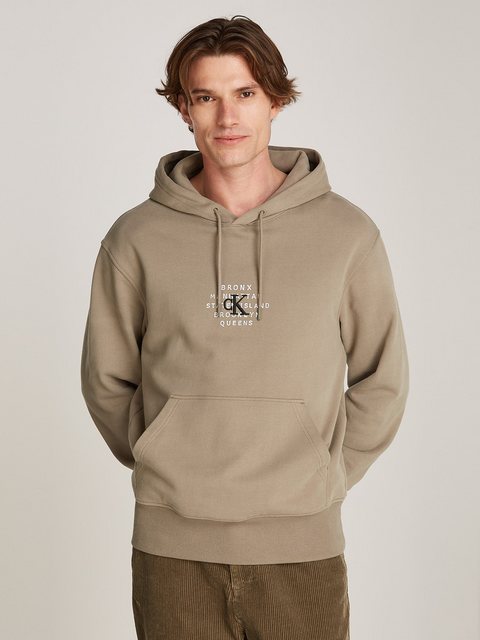 Calvin Klein Jeans Sweatshirt NYC STAMP GRAPHIC HOODIE mit Logostickerei günstig online kaufen