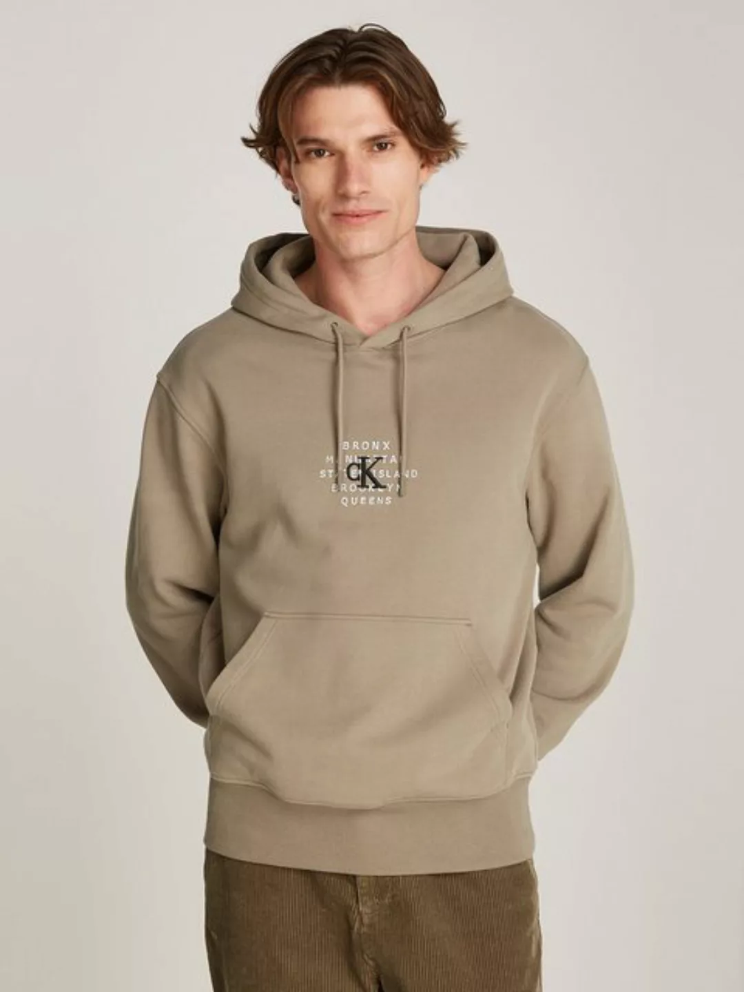 Calvin Klein Jeans Sweatshirt "NYC STAMP GRAPHIC HOODIE", mit Logostickerei günstig online kaufen