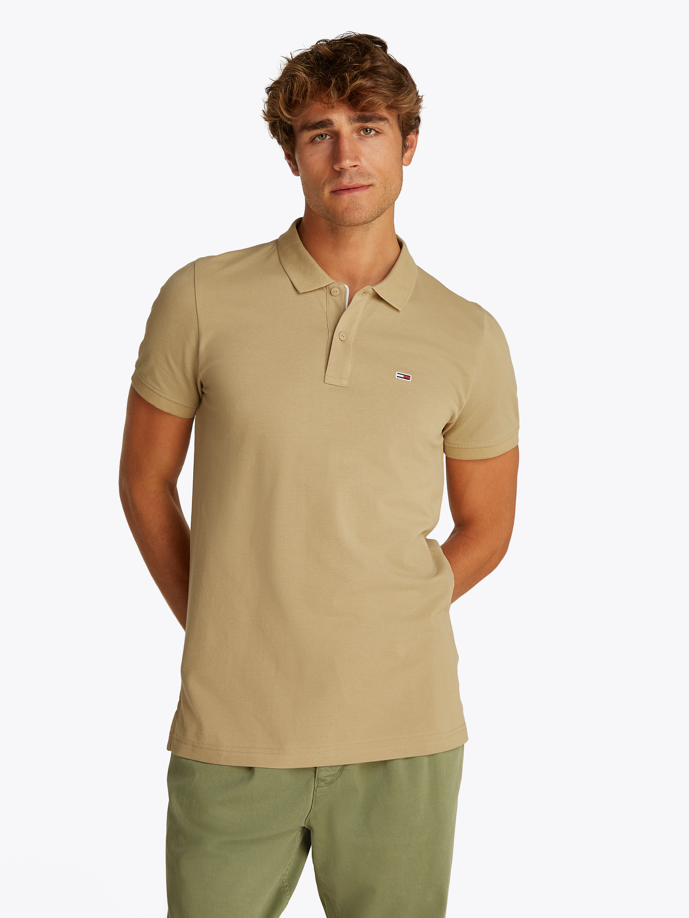 Tommy Jeans Poloshirt "TJM SLIM PLACKET POLO EXT" günstig online kaufen