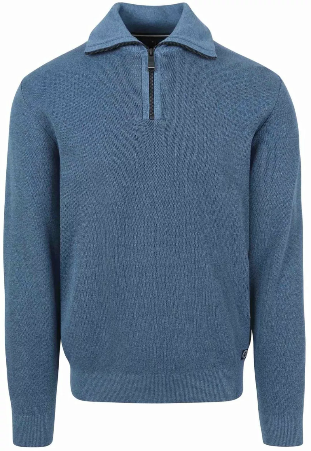 Casa Moda Halfzip Pullover Blau - Größe 4XL günstig online kaufen