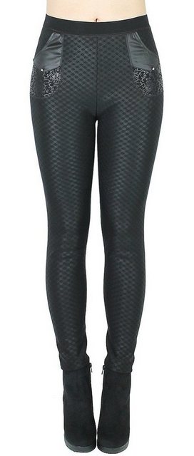 dy_mode Thermohose Gefütterte Thermo Hose Damen Thermo Leggings mit Innen-F günstig online kaufen