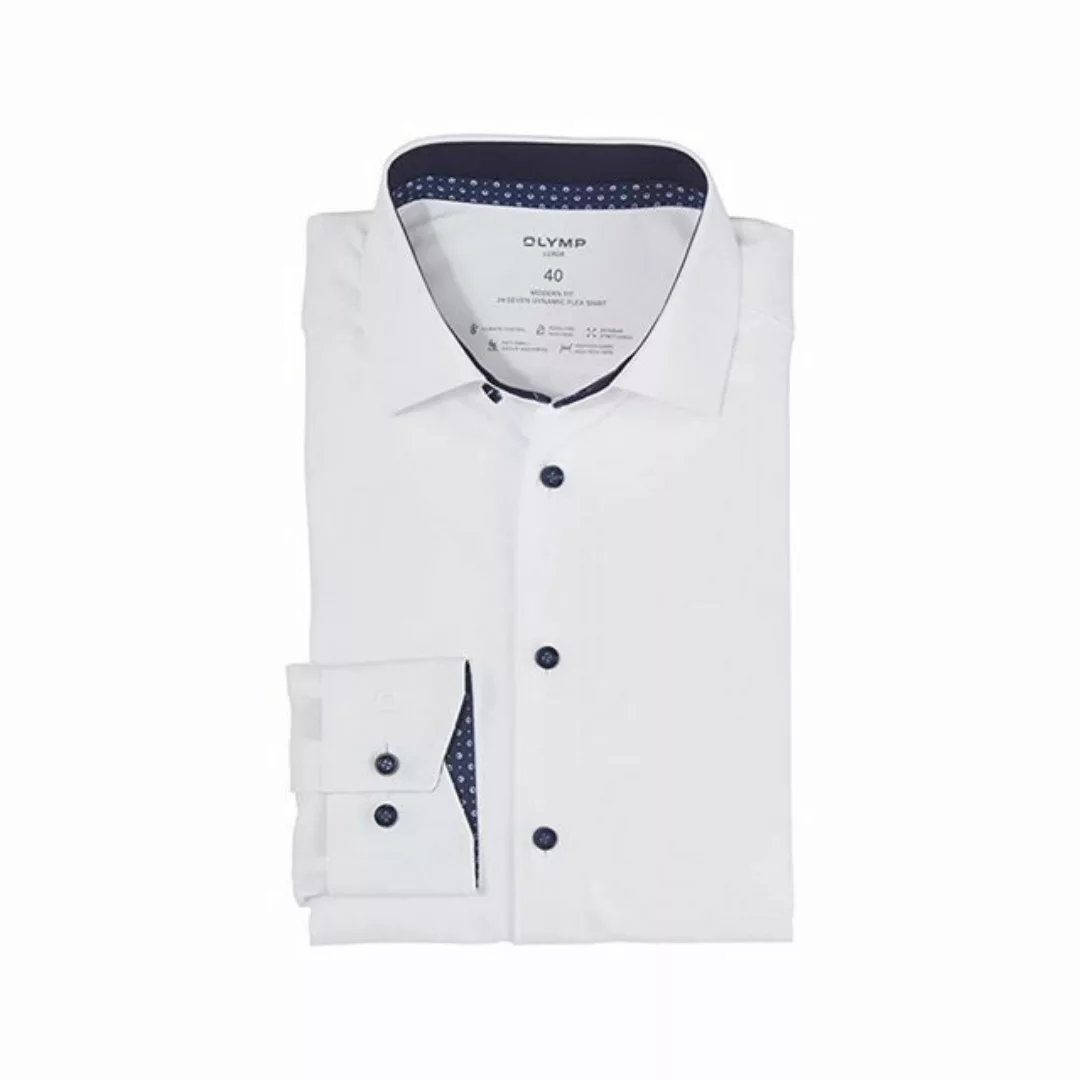 OLYMP Langarmhemd weiß (1-tlg) günstig online kaufen