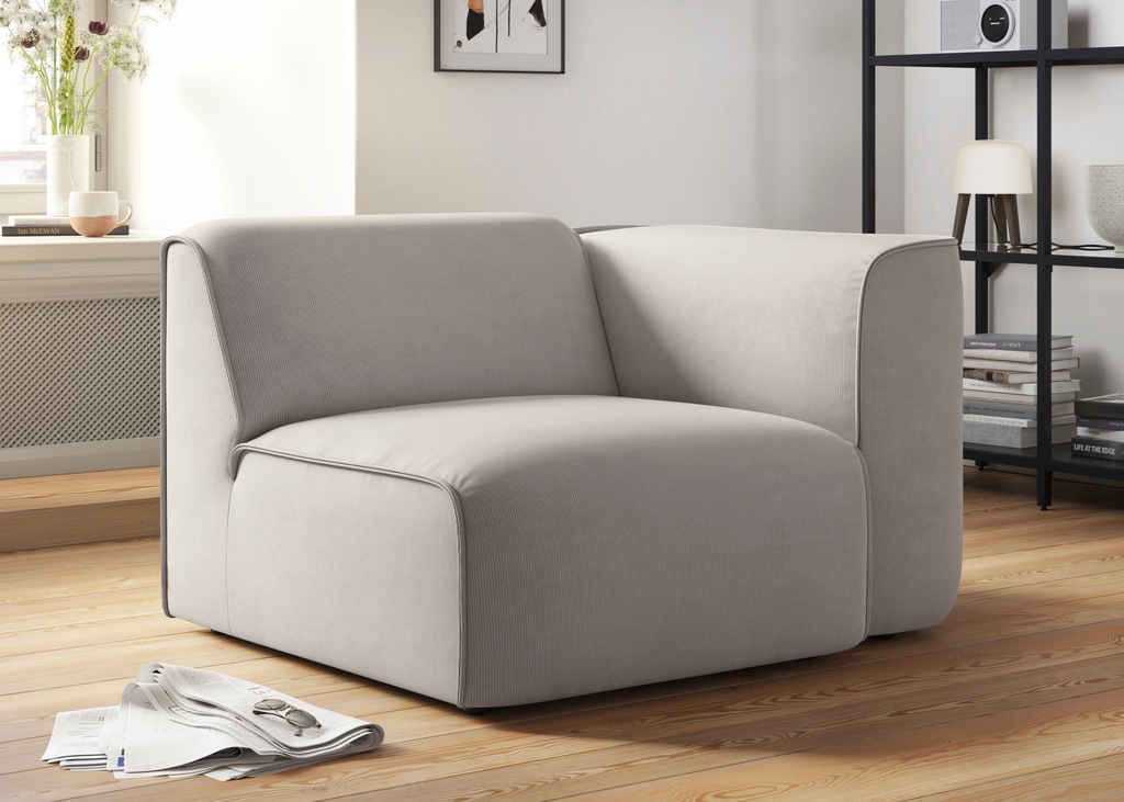RAUM.ID Sessel "Merid Sofa-Eckelement, Maße B/T/H: 109/97/46 cm", als Modul günstig online kaufen