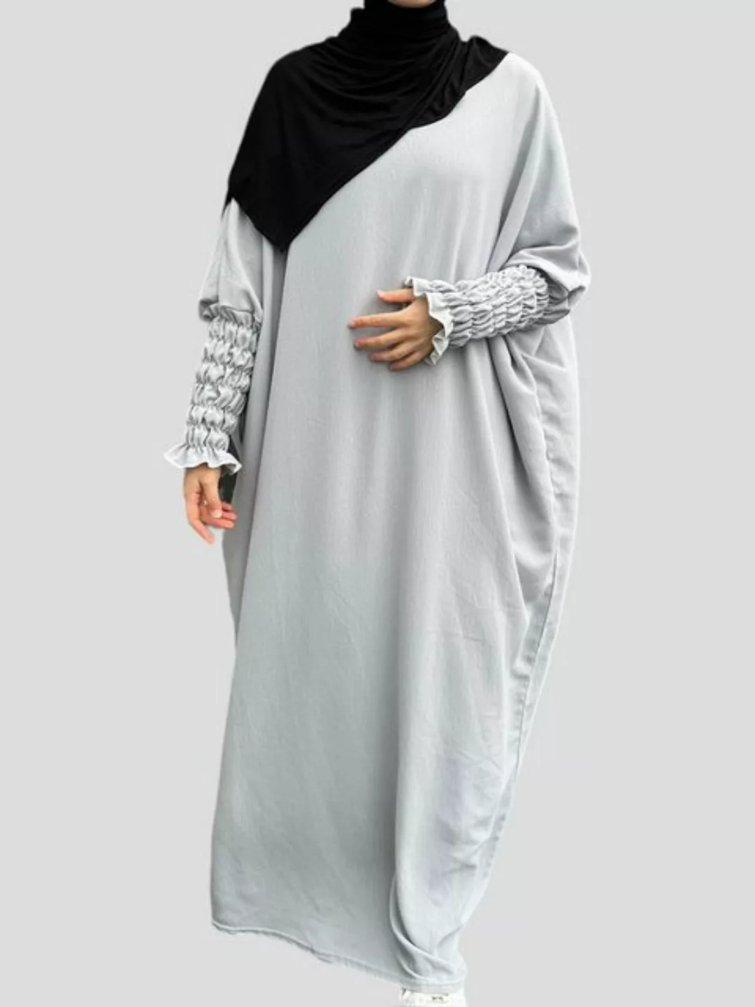 Aymasal Maxikleid Abaya Aliyah Schmetterling Kleid Kaftan Islamische Gebets günstig online kaufen