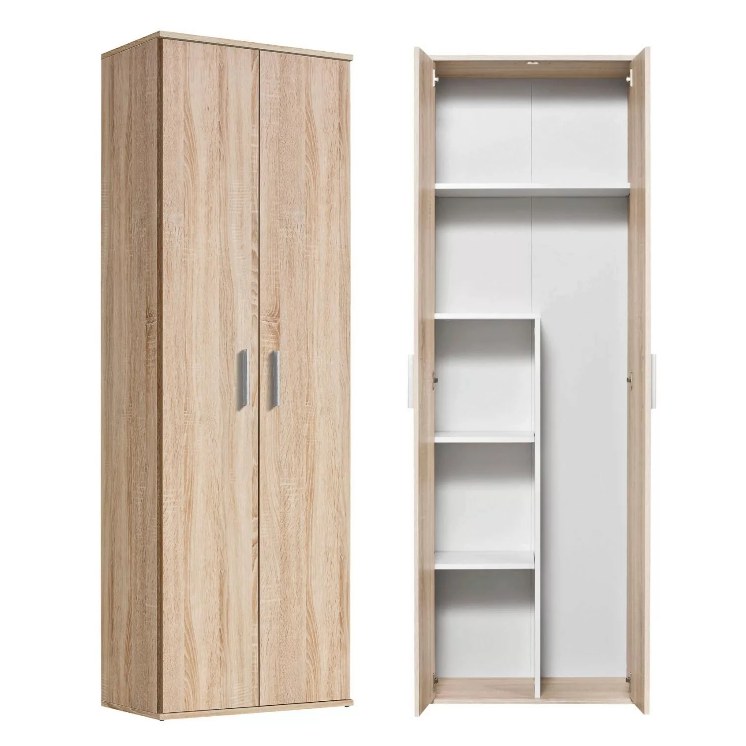 mokebo Besenschrank in Braun Der Lange Haushaltsschrank Putzschrank oder Me günstig online kaufen