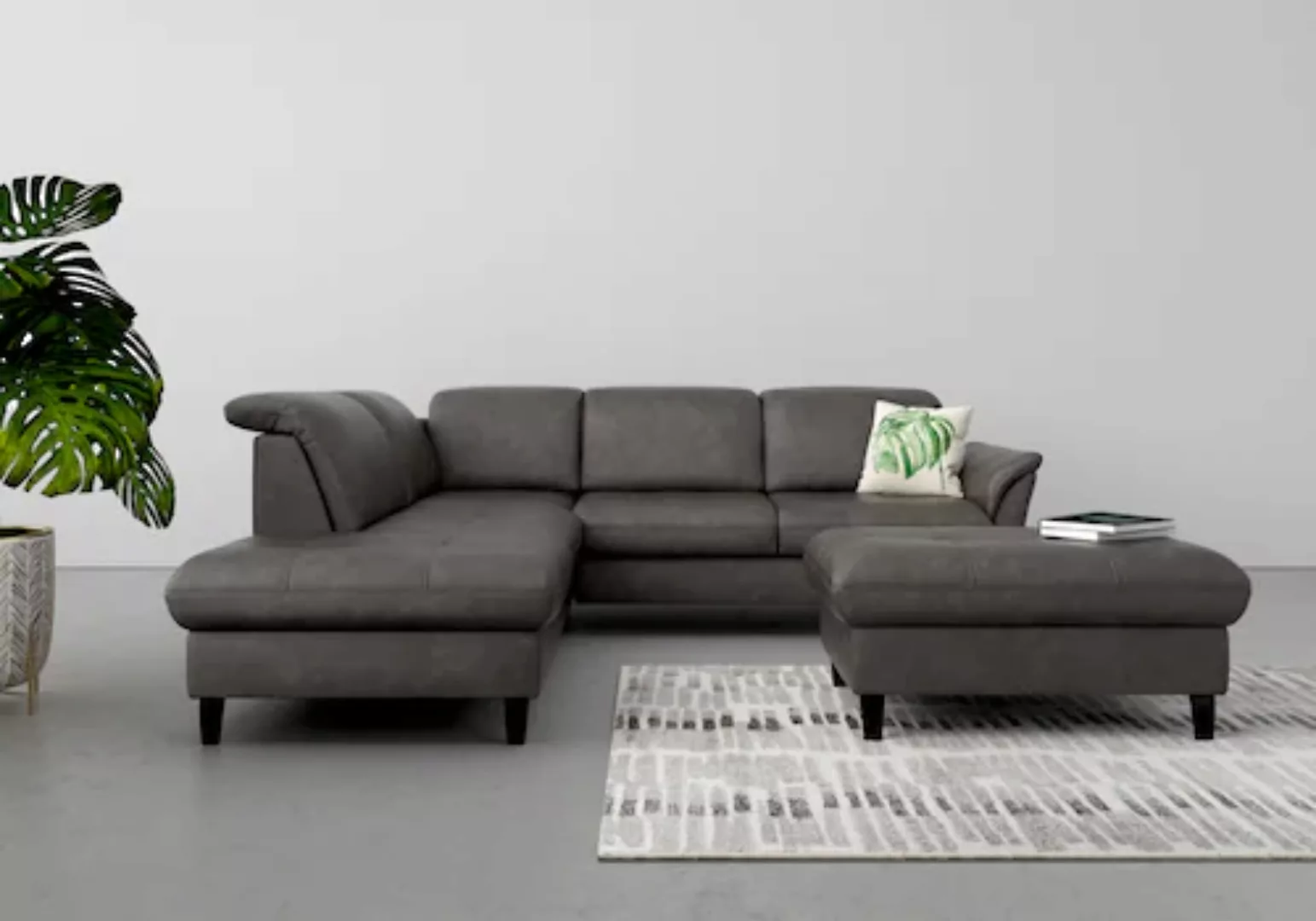 sit&more Ecksofa »Maggiore L-Form«, wahlweise mit Kopfteilverstellung, Bett günstig online kaufen