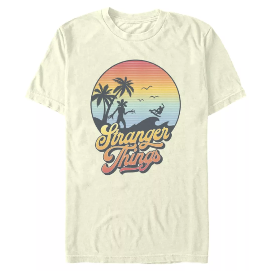 Netflix - Stranger Things - Stranger Retro Sun - Männer T-Shirt günstig online kaufen